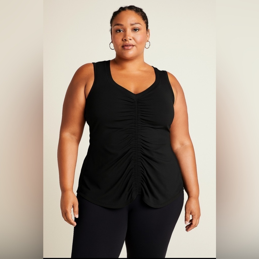 Athleta Clinch Black Sleeveless Women's Tank.  Size-1X